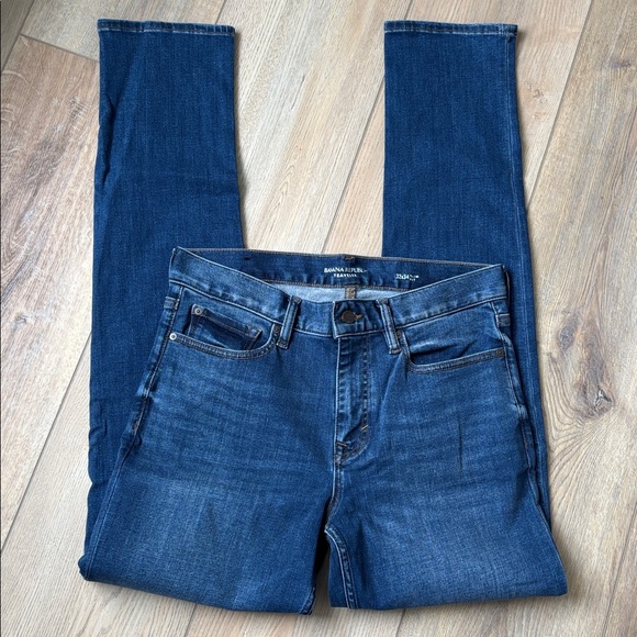 NWOT Banana Republic Luxe Traveler Jean Medium Wash Slim Fit 32x34 - Picture 4 of 8